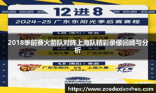 2018季前赛火箭队对阵上海队精彩录像回顾与分析